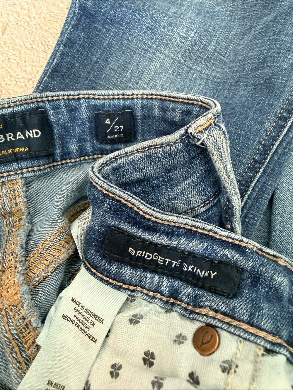 Lucky Brand, size 27. 5 pairs of Light to Dark Washes! - Picture 2 of 16